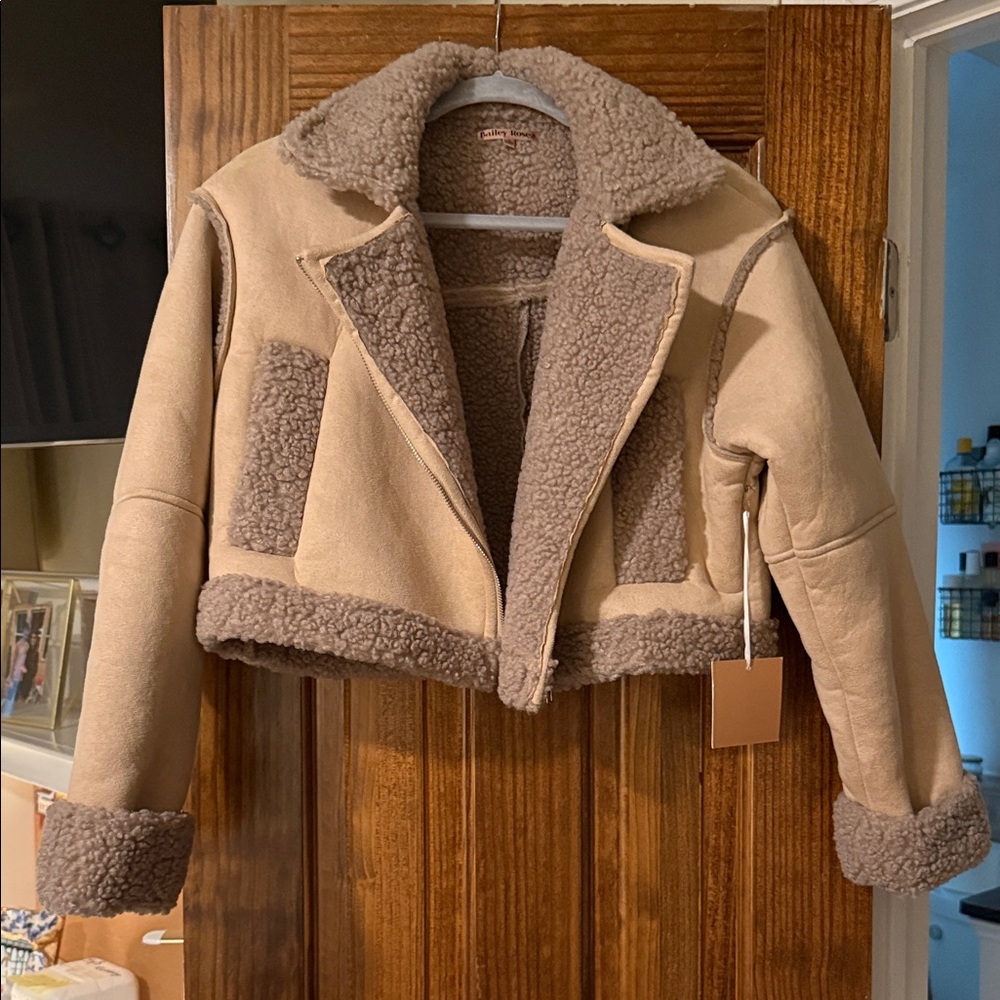 Cropped Sherpa Jacket